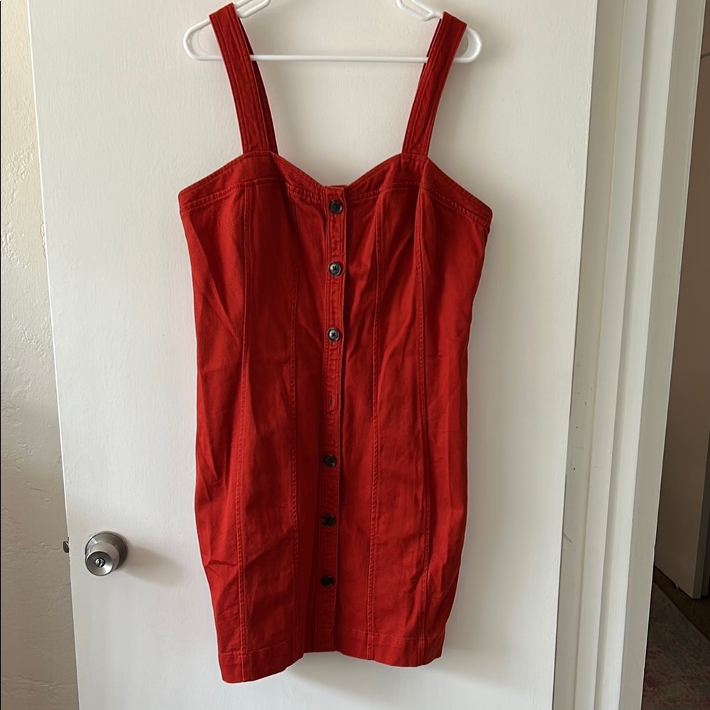 Banana Republic Vibrant Red Dress